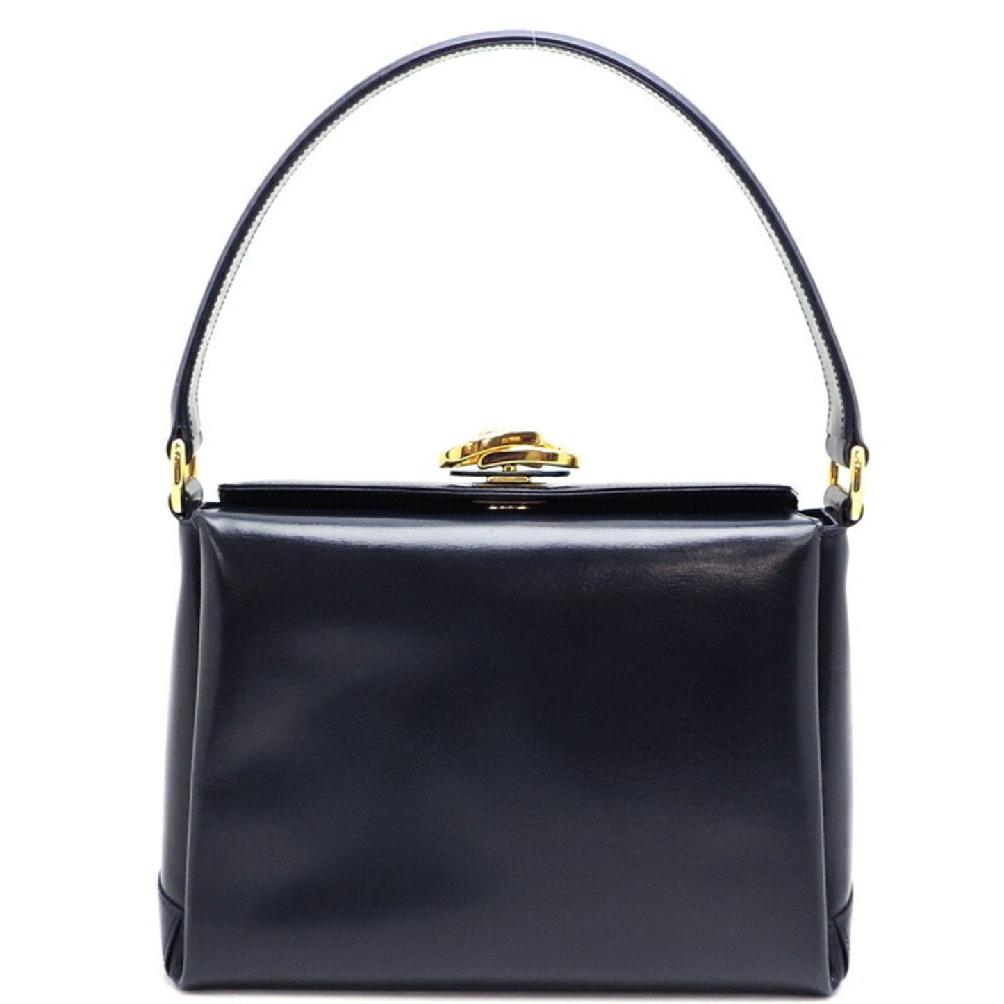 Gucci Navy Leather Handbag ()