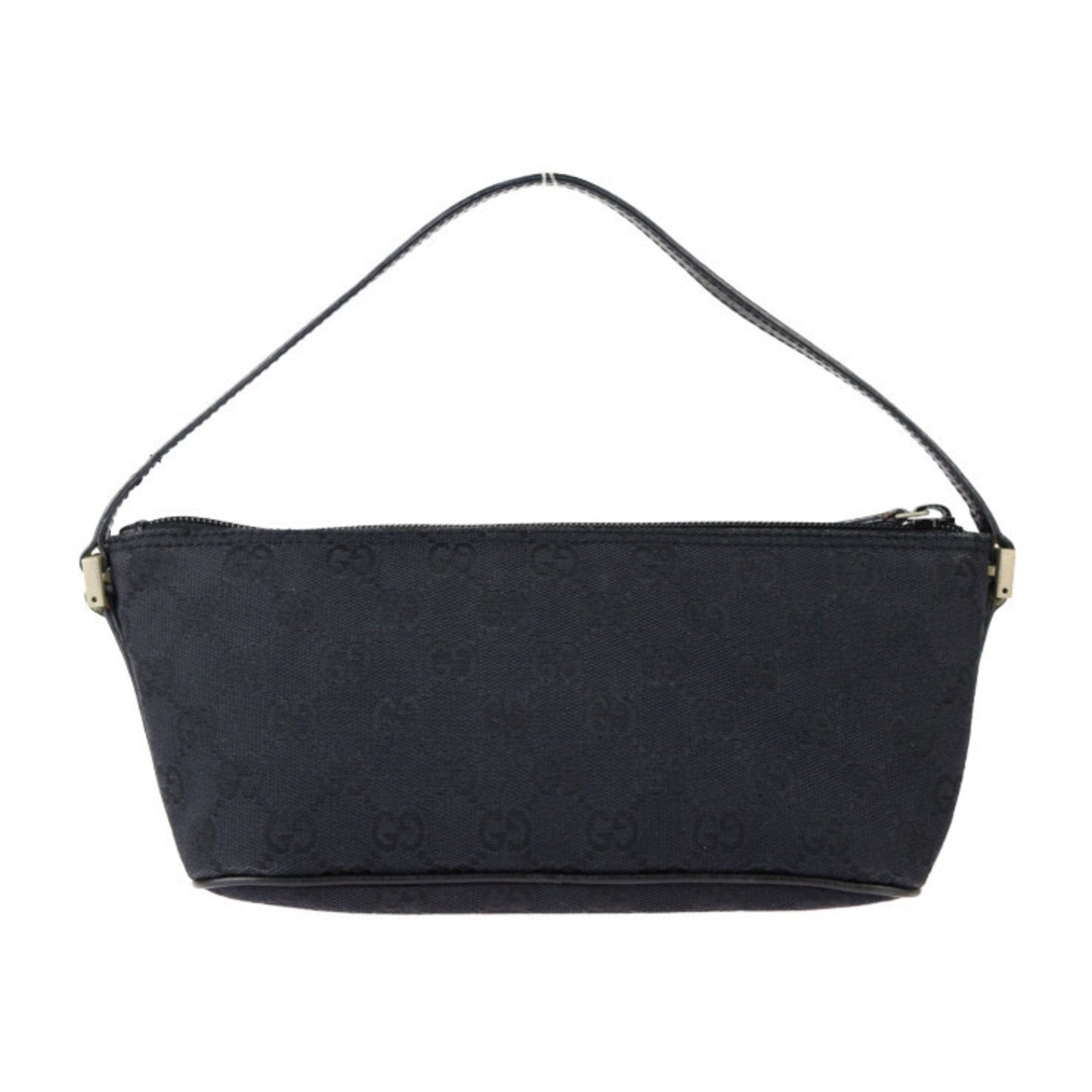 Gucci Black Canvas Leather Handbag