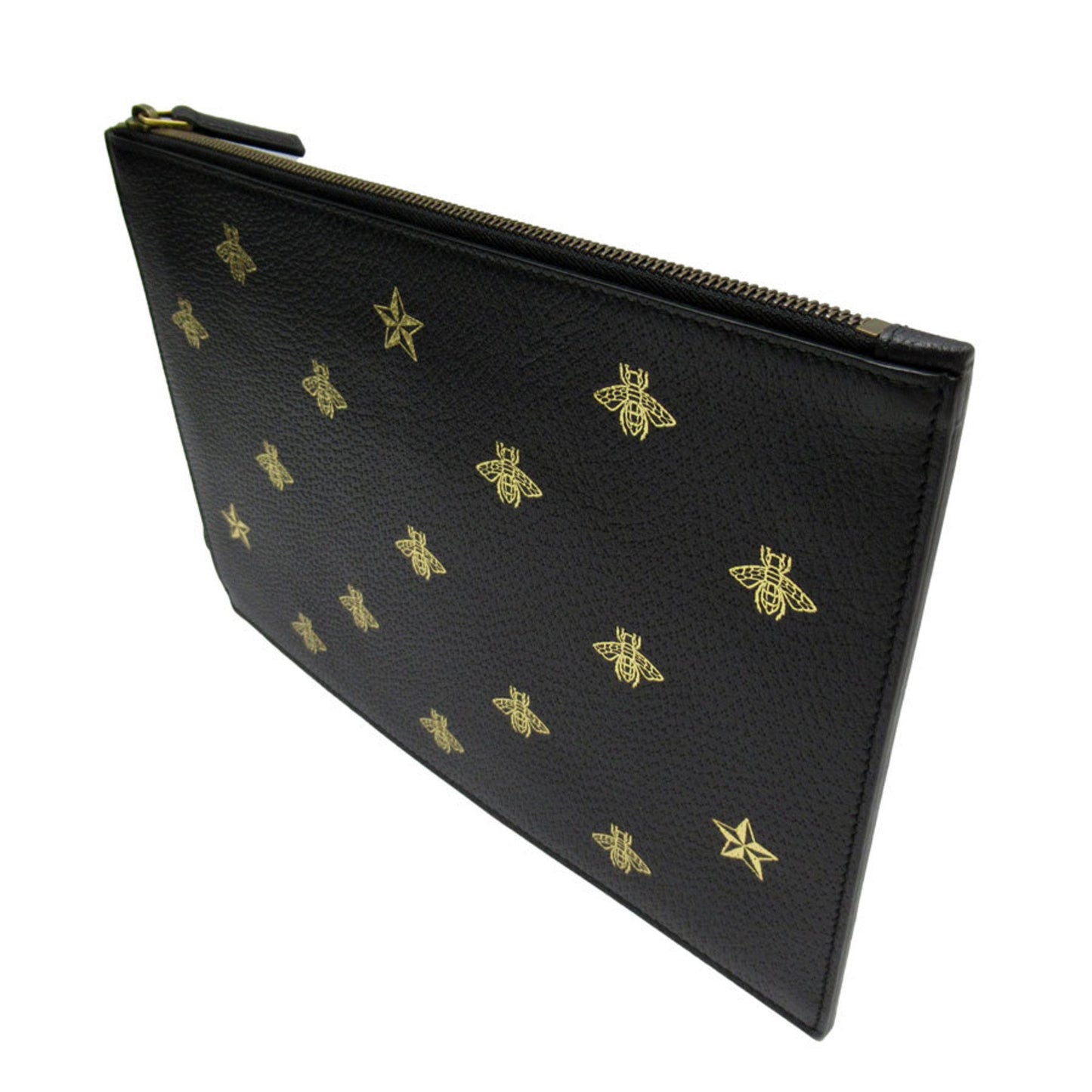 Gucci Black Leather Clutch Bag
