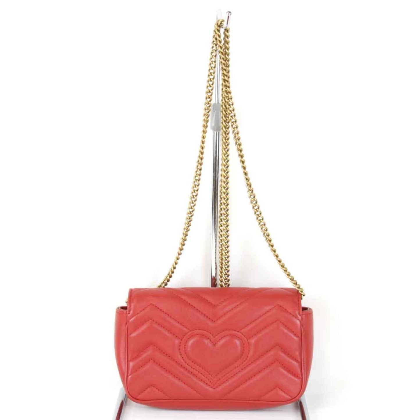 Gucci Red Color Leather Shoulder Bag