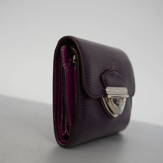 LOUIS VUITTONAuth  Epi Tri-Fold Wallet Porto Monevier Cult Credit M6658K
