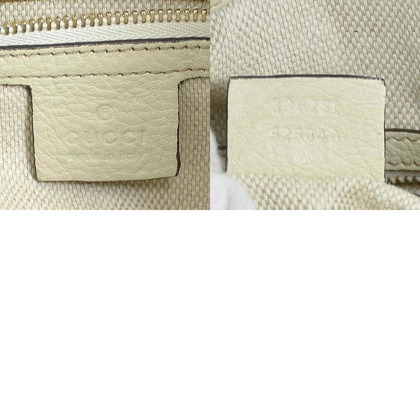 GUCCI Handbag Crossbody Shoulder Bag Soho Leather Off-White Light Gold Ladies 336751