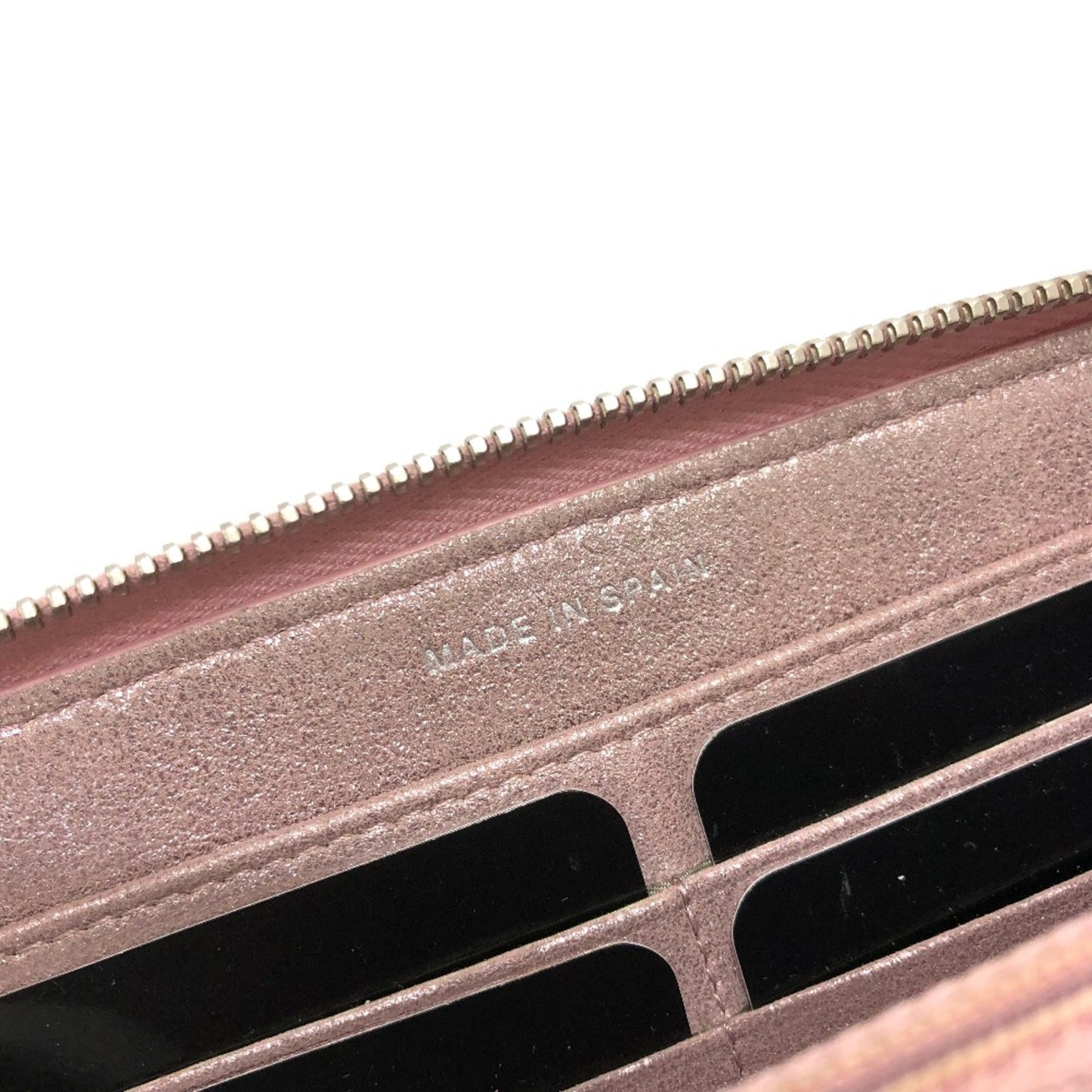 Chanel A80003 CC Mark Zip Around Long Wallet pink