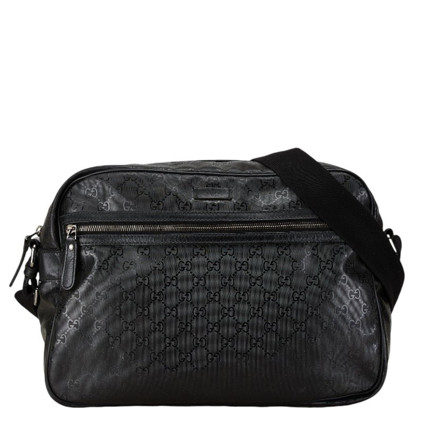 Gucci Black Pvc Leather Shoulder Bag ()