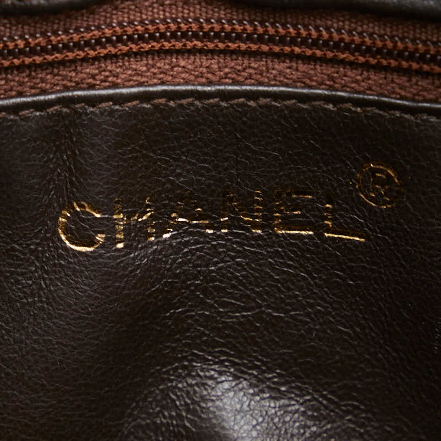 Chanel Triple Coco Mark Shoulder Bag Camel Brown Gold Leather Women's CHANEL