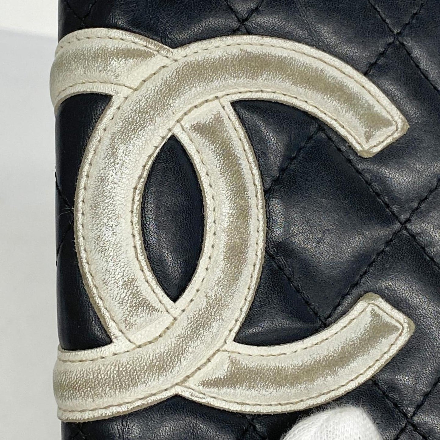 Chanel Wallet Cambon Lambskin Black Women's
