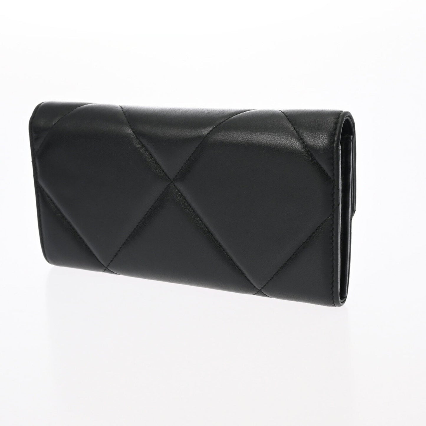 CHANEL Chanel 19 Flap Wallet Black AP0955 Women's Lambskin Long