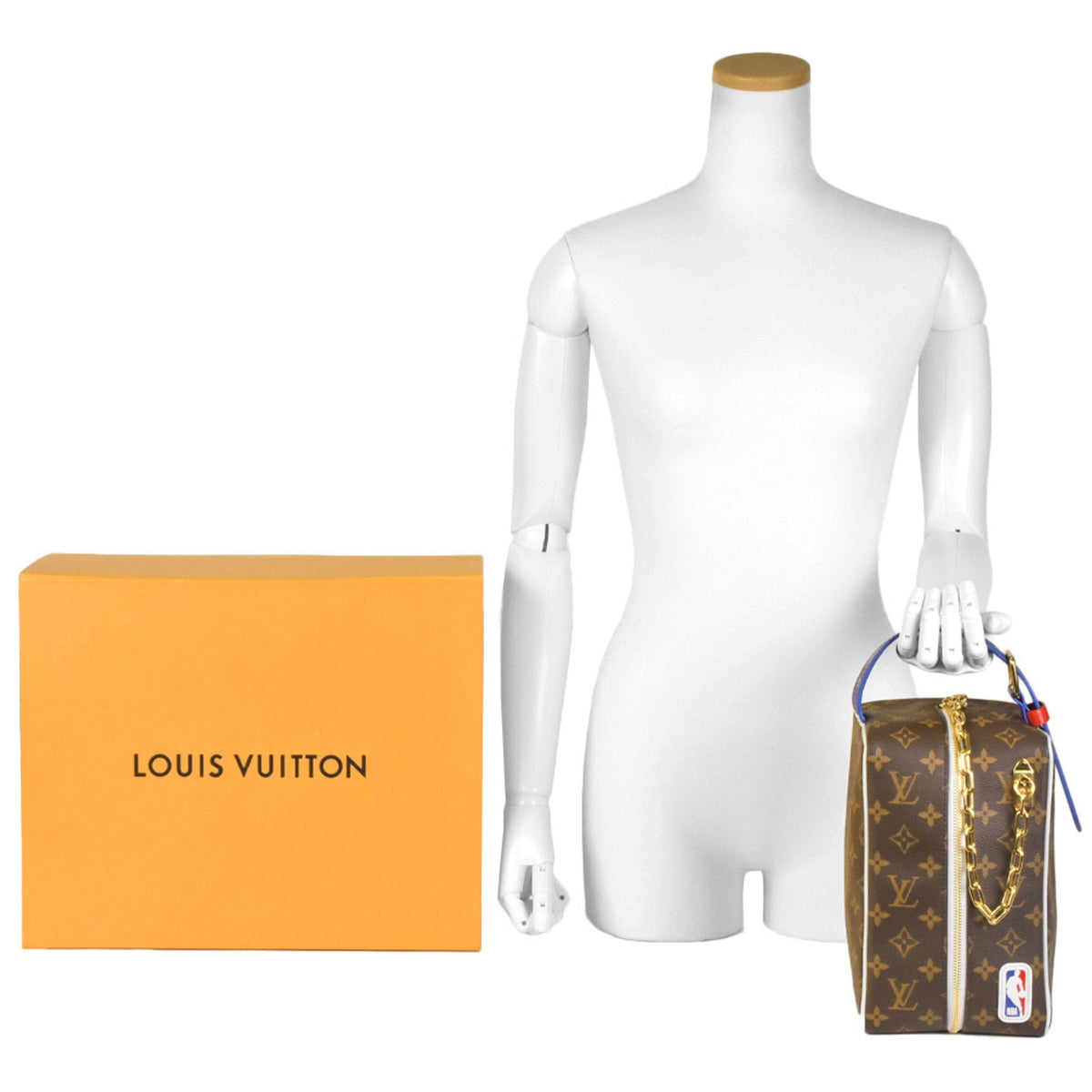 LOUIS VUITTON NBA Collaboration Cloakroom Drop Kit Handbag Monogram M45588