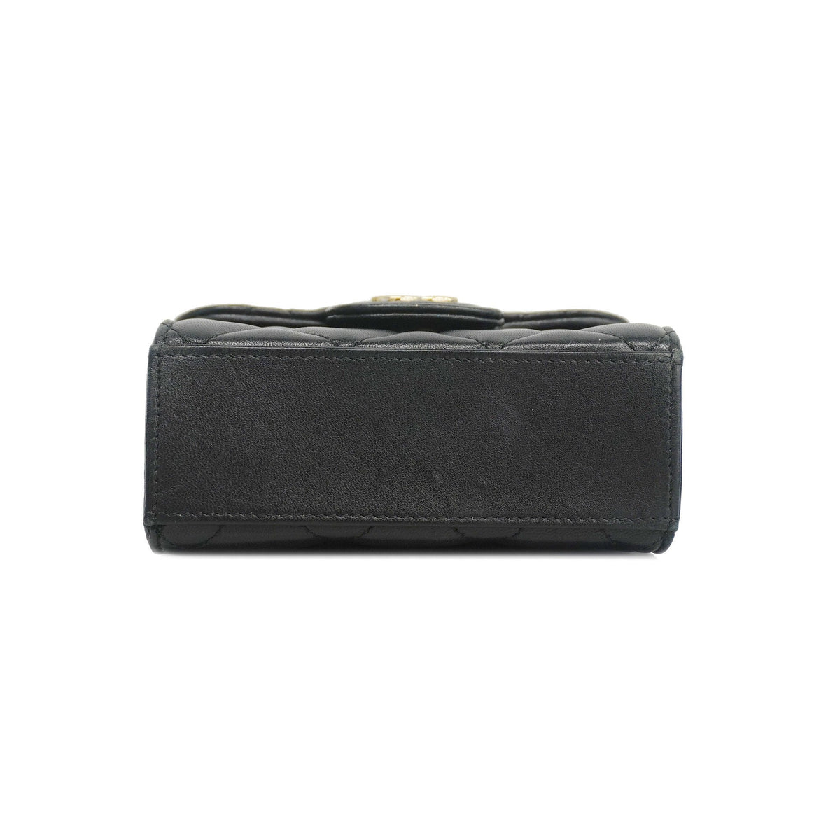 ChanelAuth  Matelasse Chain Shoulder Women's Lambskin Black