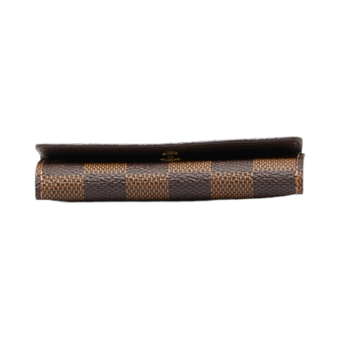 LOUIS VUITTON Damier Multicle 4 Key Case N62631 Brown PVC Leather Women's