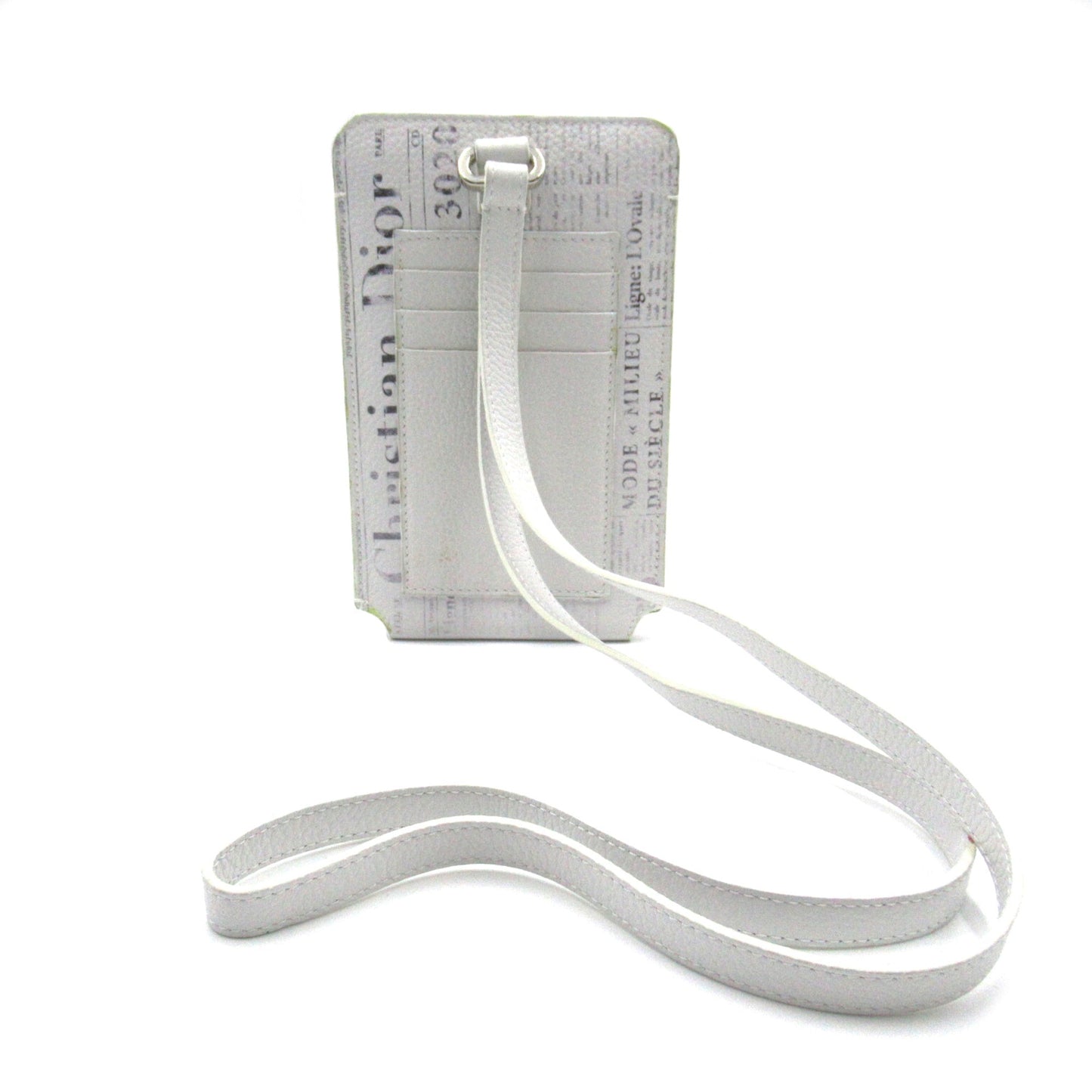Dior Phone holder White leather