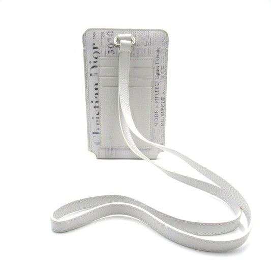 Dior Phone holder White leather