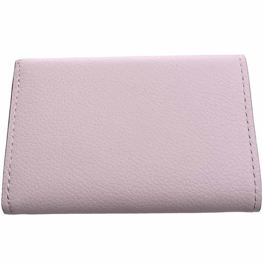 LOUIS VUITTON Leather Portefeuille Lock Trifold Wallet M80984 White Black Ladies