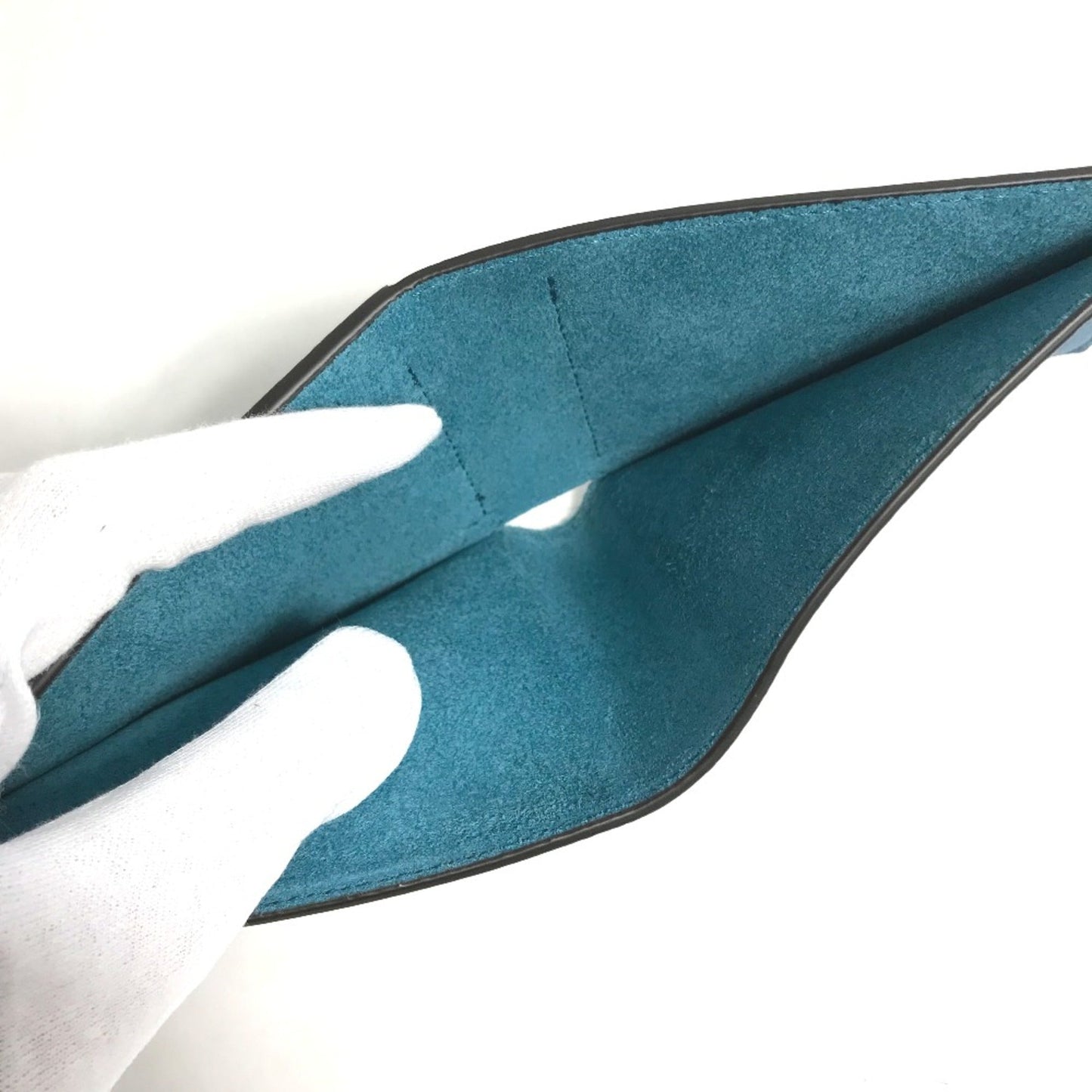 Gucci Blue Leather Wallet (Bi-Fold)