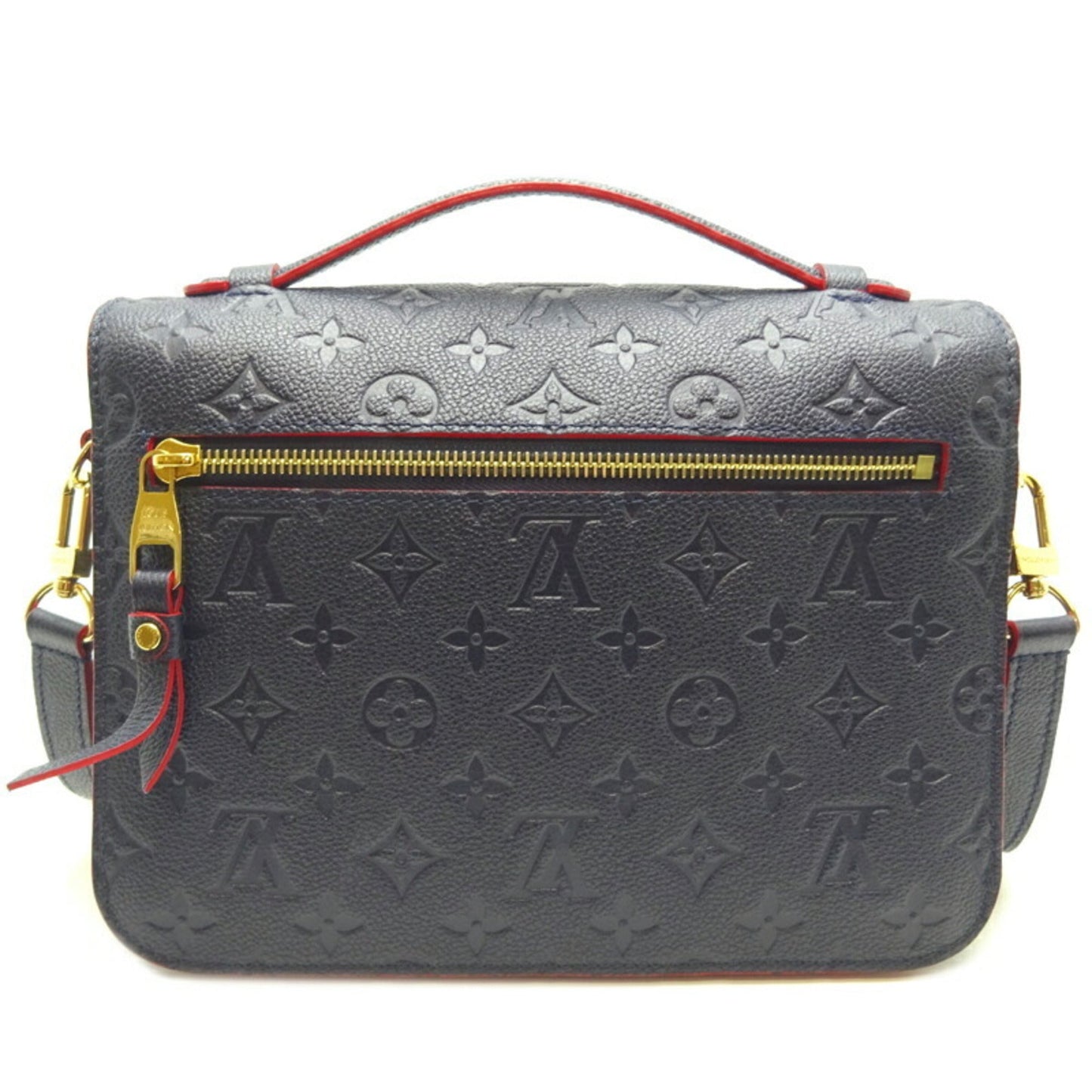 Louis Vuitton Pochette Metis MM Women's Shoulder Bag M44071 Monogram Emprinte Marine Rouge (Navy Red)