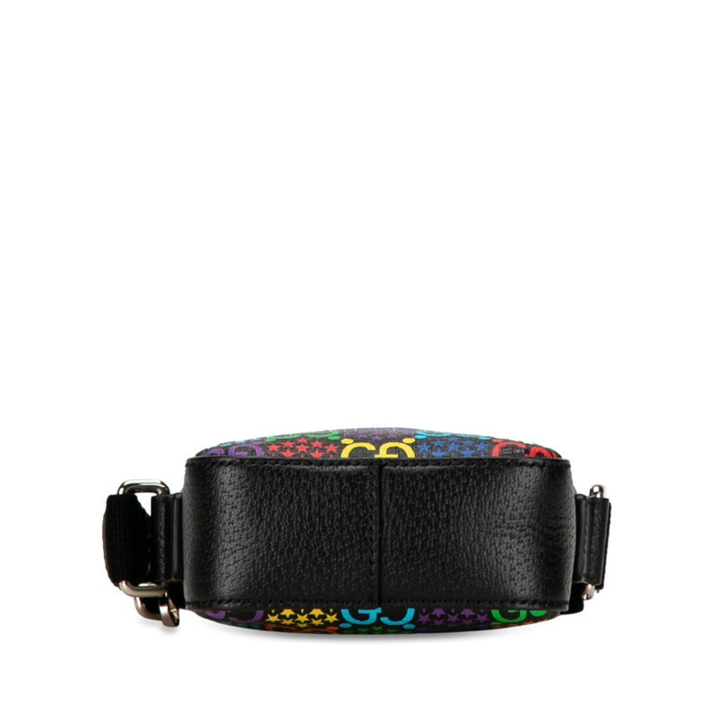 Gucci Black Multi-Color Pvc Leather Shoulder Bag