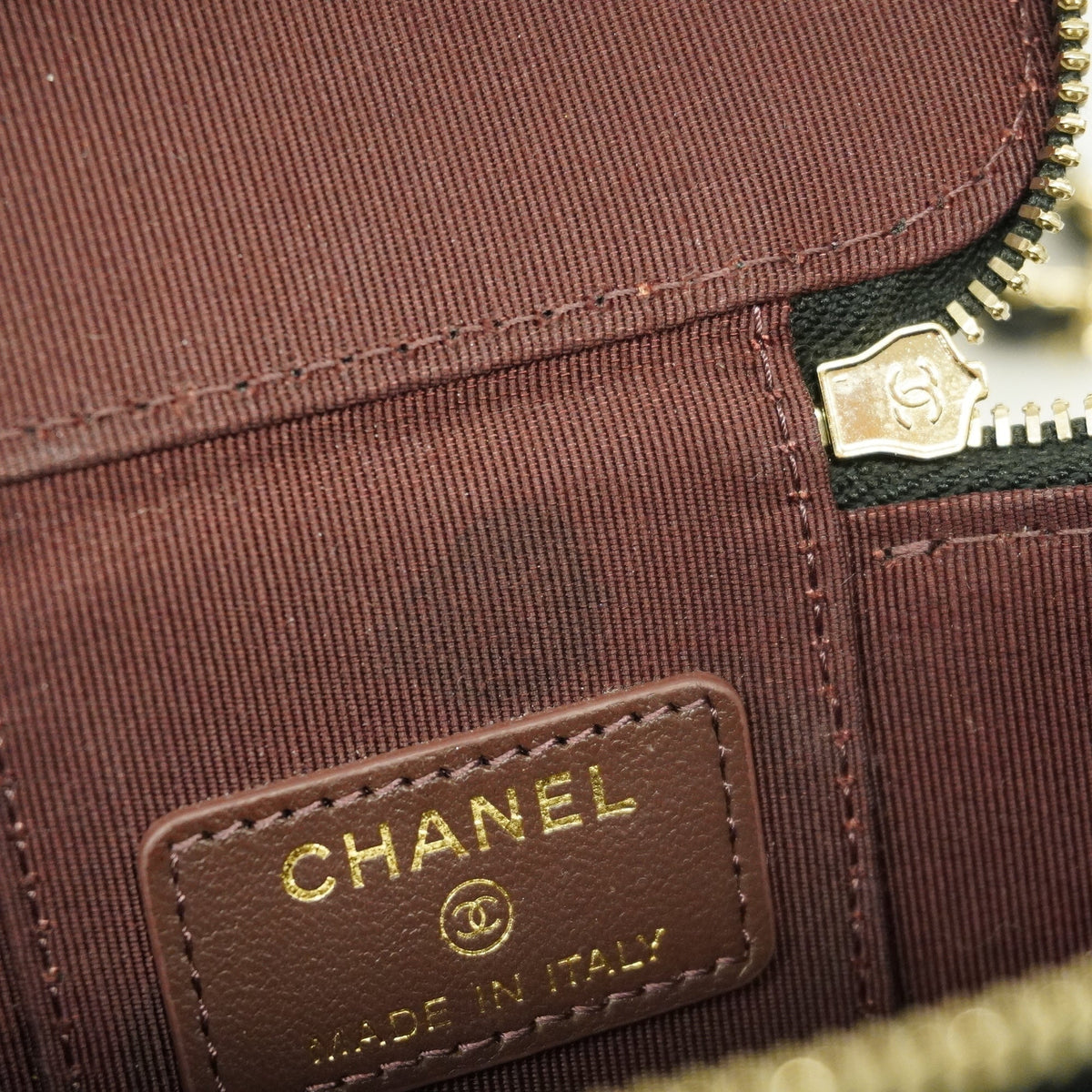 ChanelAuth  Matelasse Vanity Bag Crochet Chain Shoulder Women's Vanity Bag