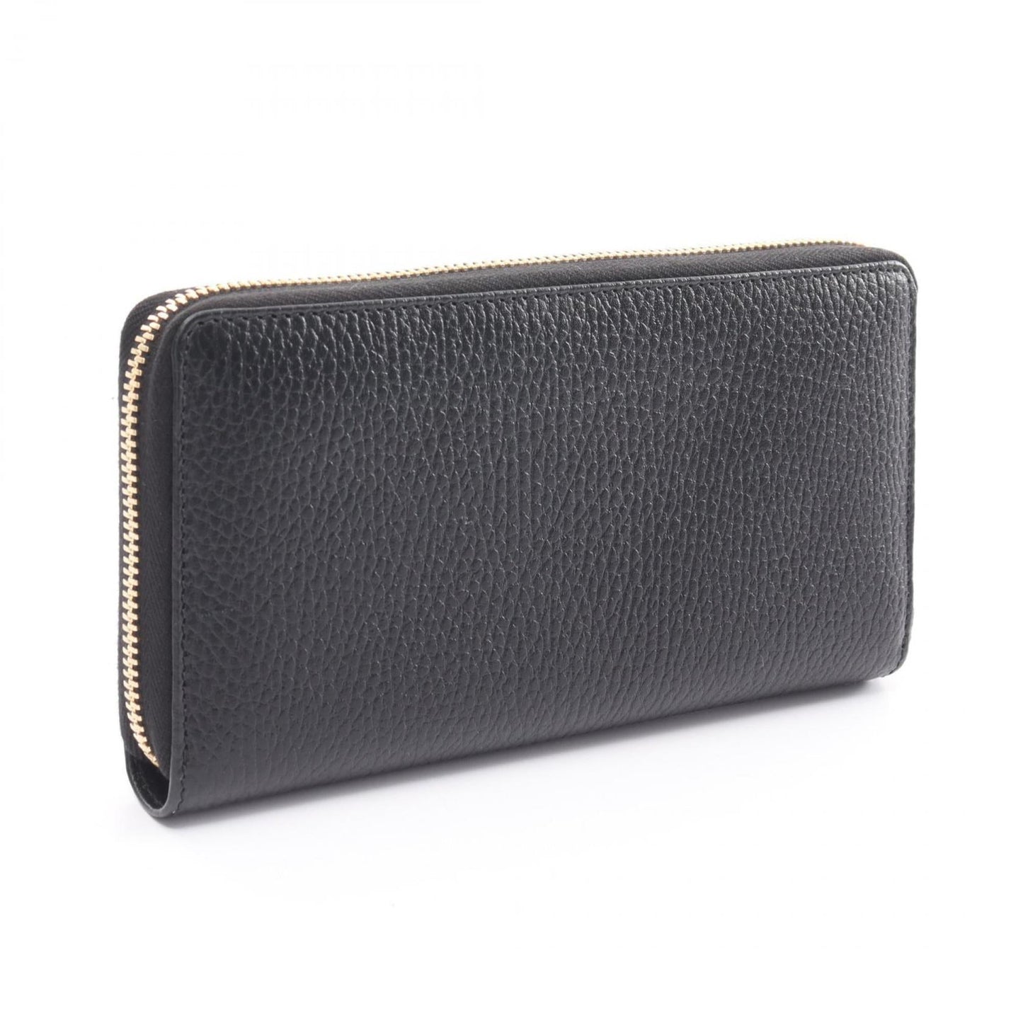 Gucci Black Leather Long Wallet (Bi-Fold)