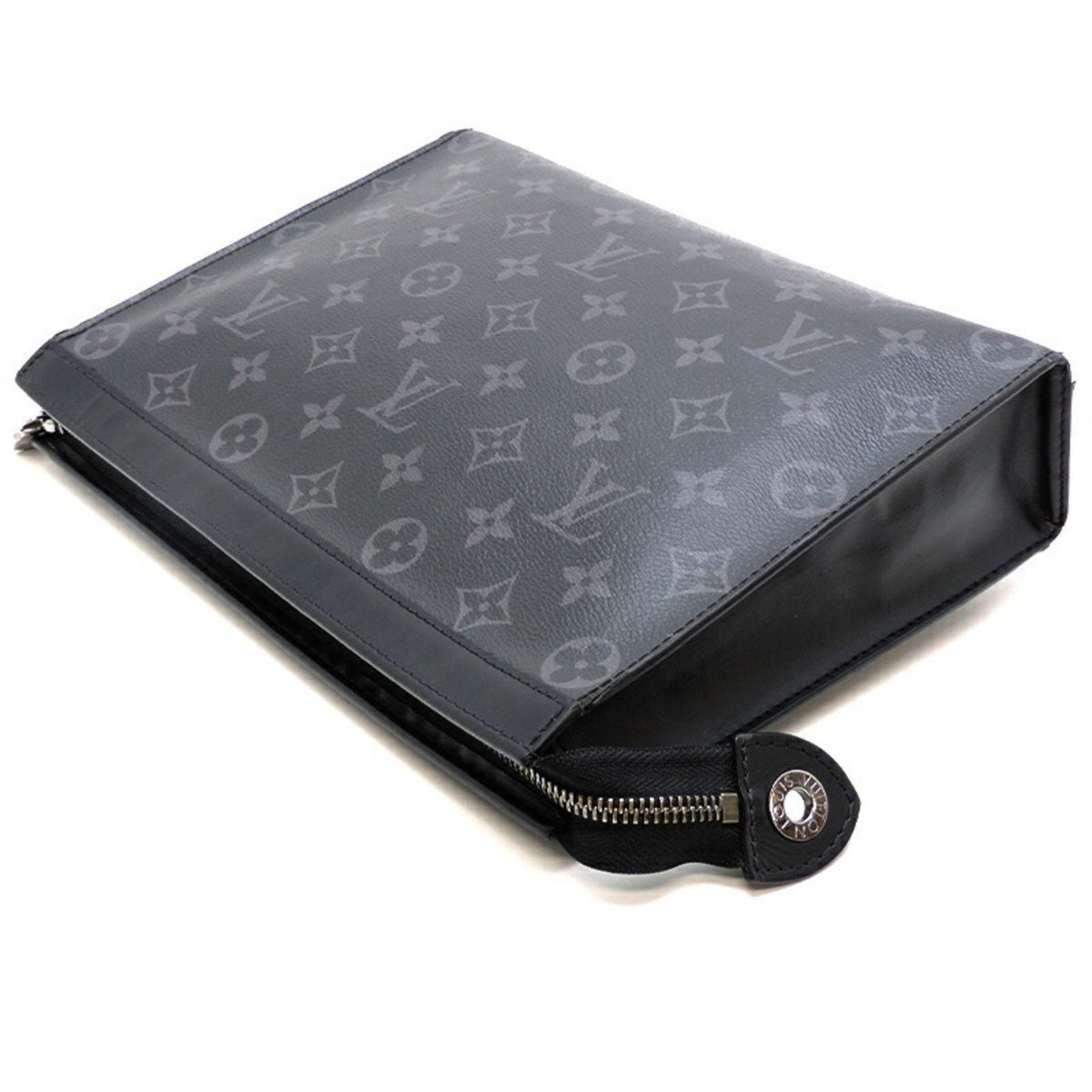 LOUIS VUITTON Pochette Voyage MM Men's Second Bag M61692 Monogram Eclipse Noir [Black]