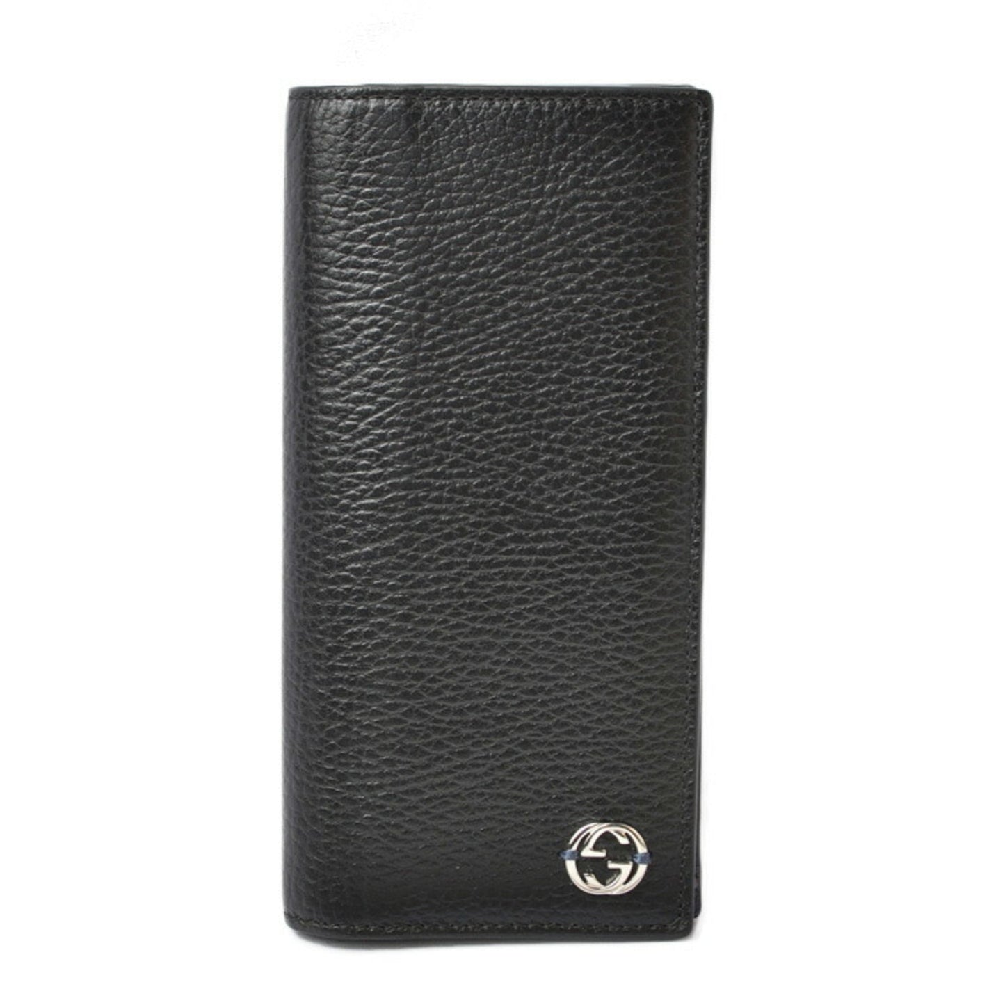 Gucci Black Blue Leather Coin Purse/Coin Case ()