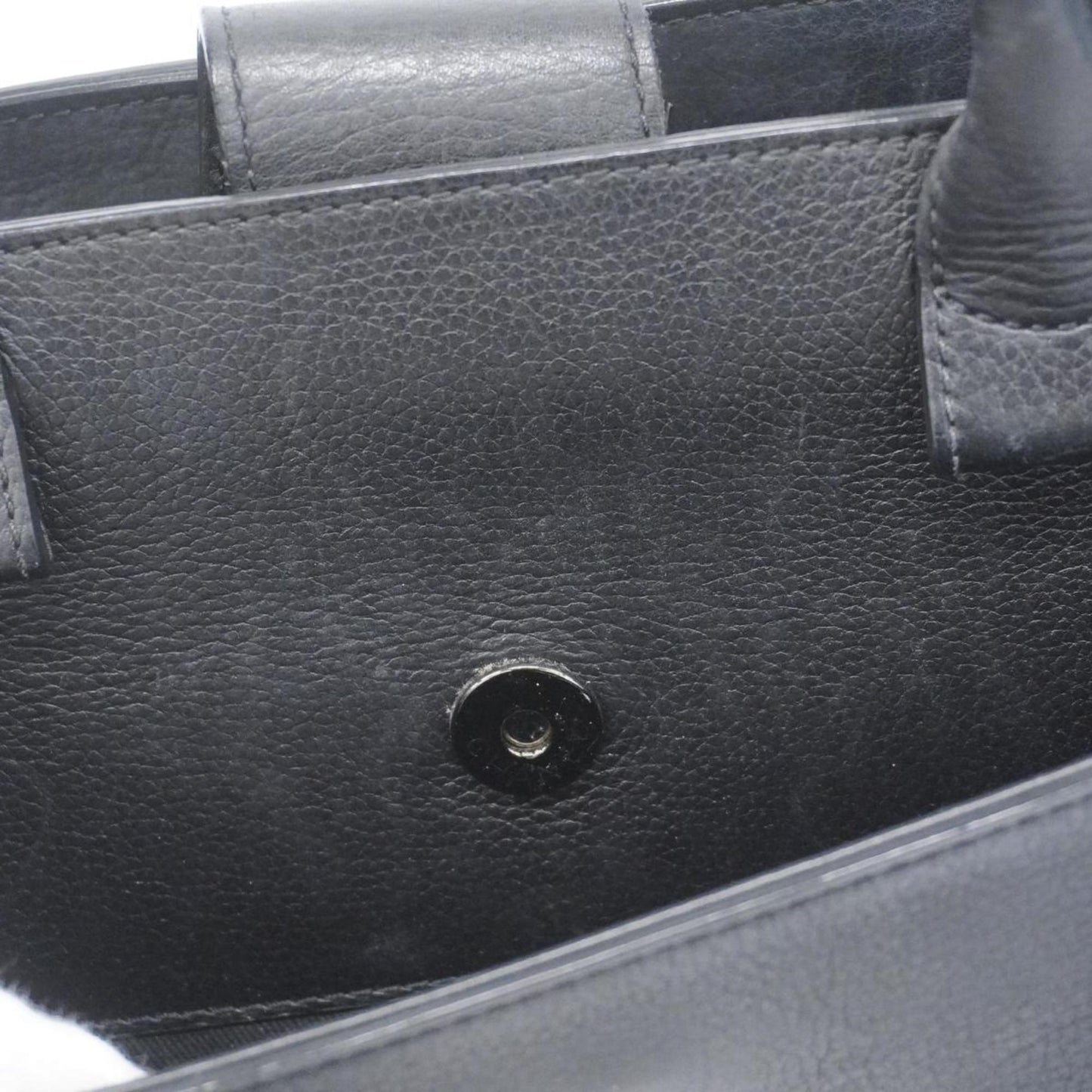 Chanel Tote Bag Executive Leather Black Women's