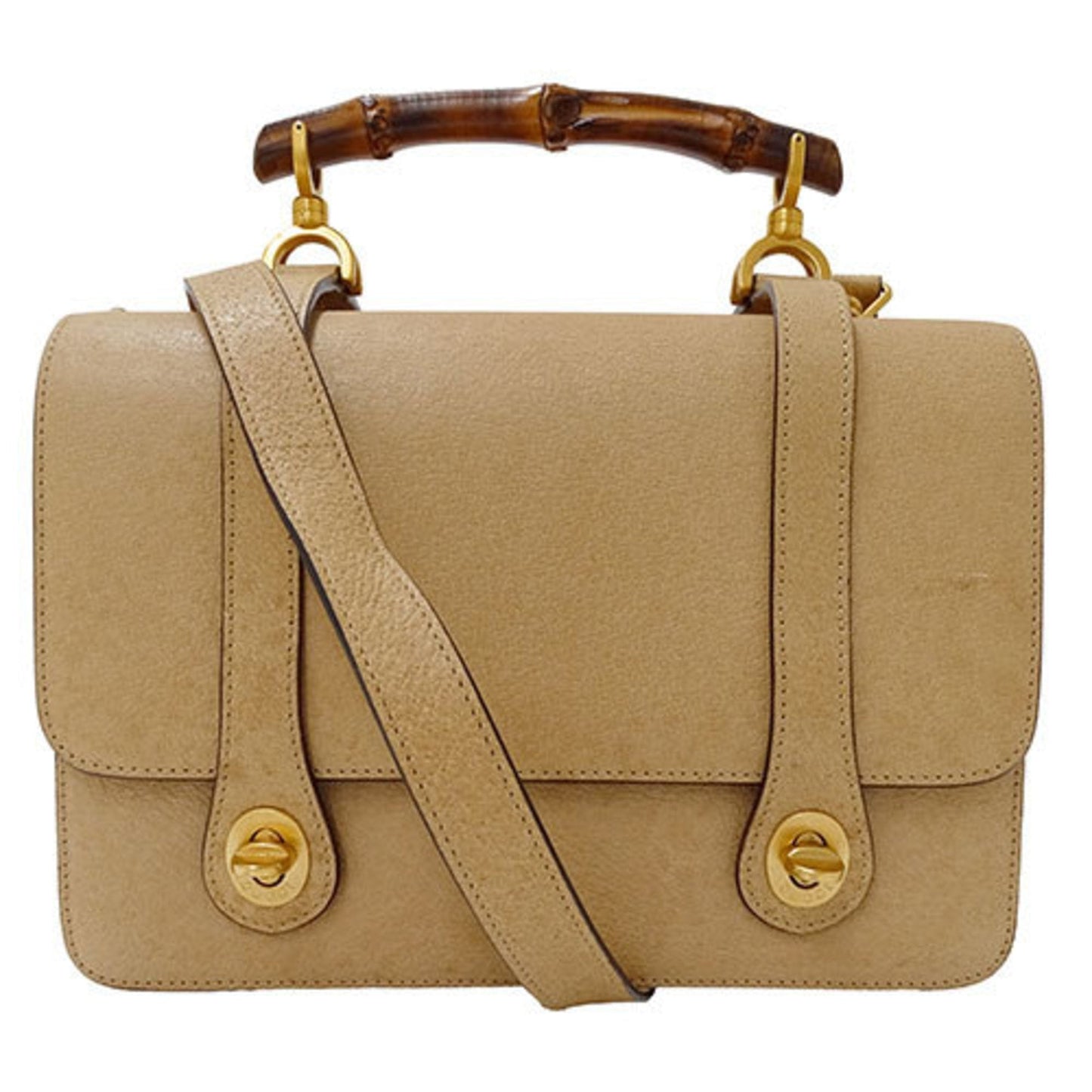 Gucci Beige Leather Handbag Shoulder Bag