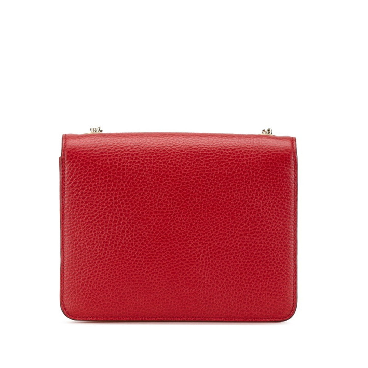 Gucci Red Color Leather Shoulder Bag