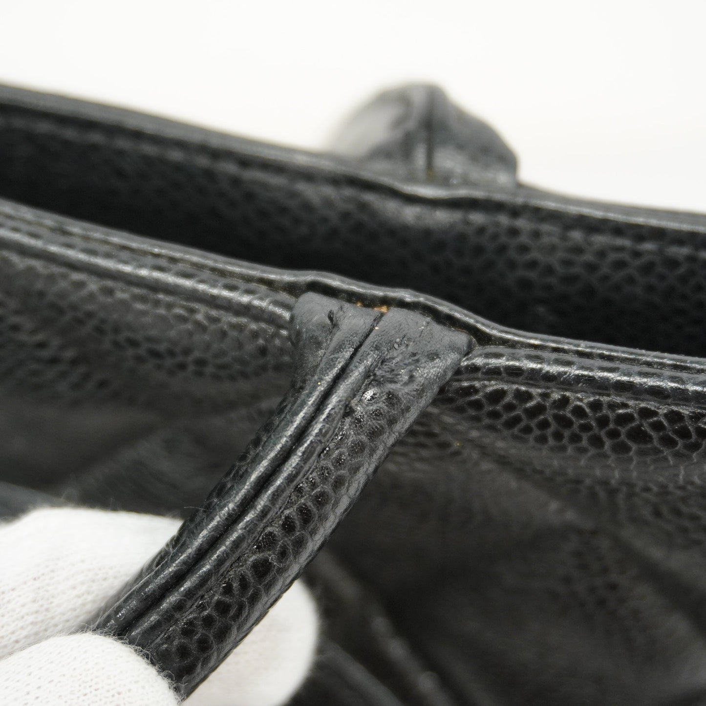 ChanelAuth  Reprint Tote Women's Caviar Leather Tote Bag Black