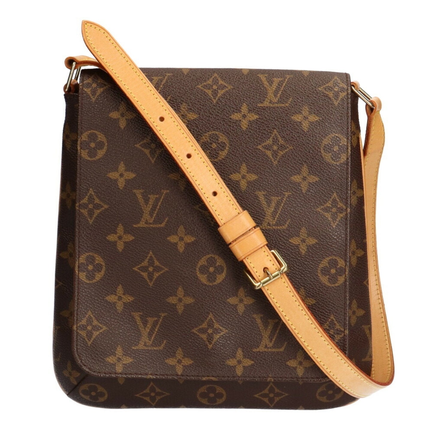 Louis Vuitton Musette Salsa Monogram Shoulder Bag Brown Ladies