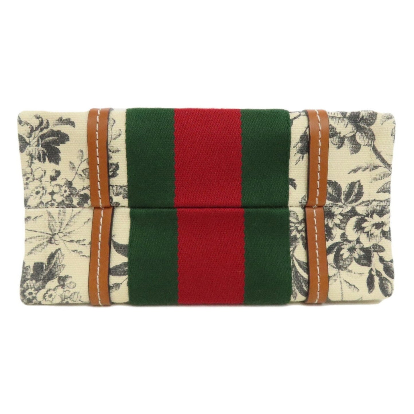Gucci Brown White Canvas Tote Bag