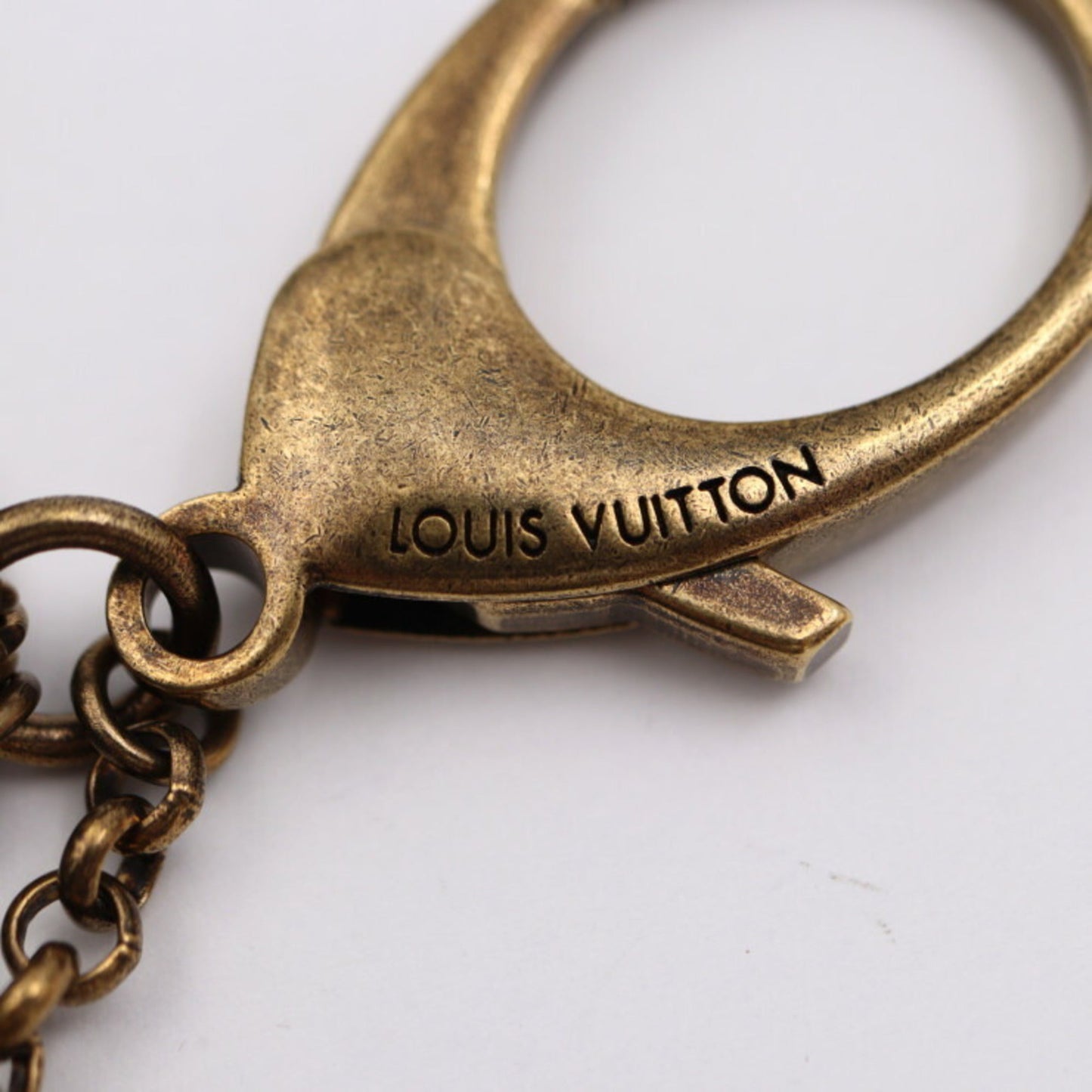 LOUIS VUITTON bijou sack calypse key holder M65724 metal rhinestone vintage gold LV logo