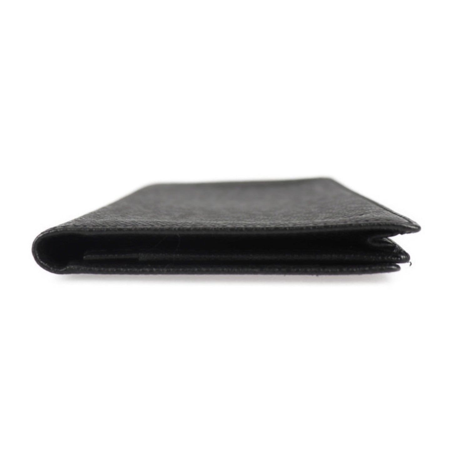 LOUIS VUITTON Porto Cult Credit Yen Bifold Wallet M31002 Taiga Ardoise Black Billfold Long Vuitton
