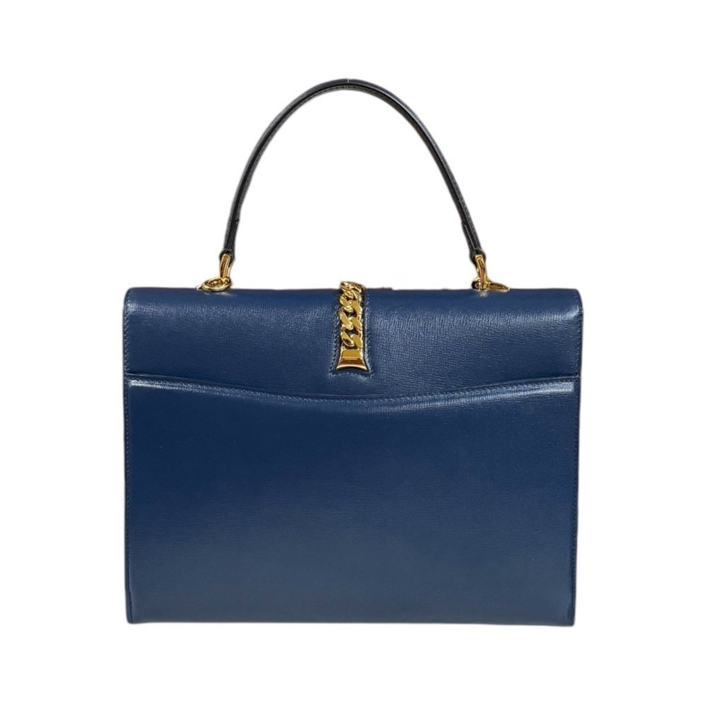 Gucci Navy Leather Shoulder Bag