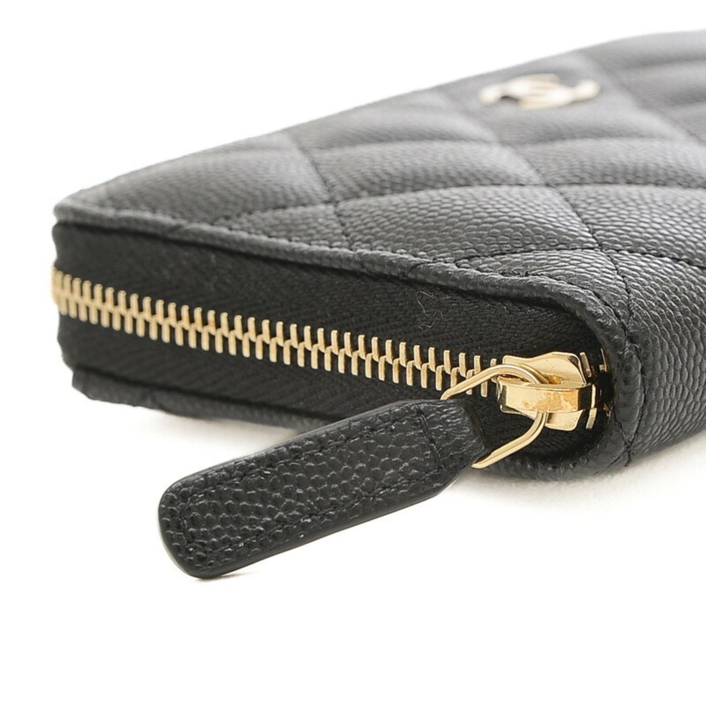 Chanel Matelasse Medium Wallet Caviar Skin Black AP0226