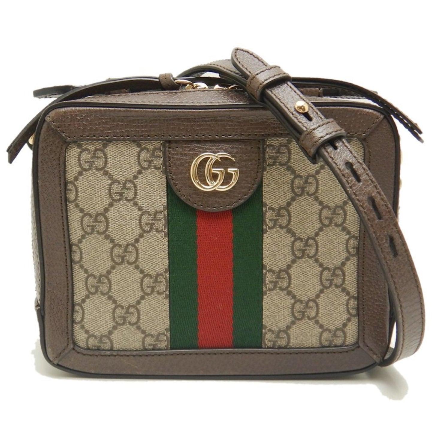 Gucci Brown Gg Supreme Shoulder Bag ()