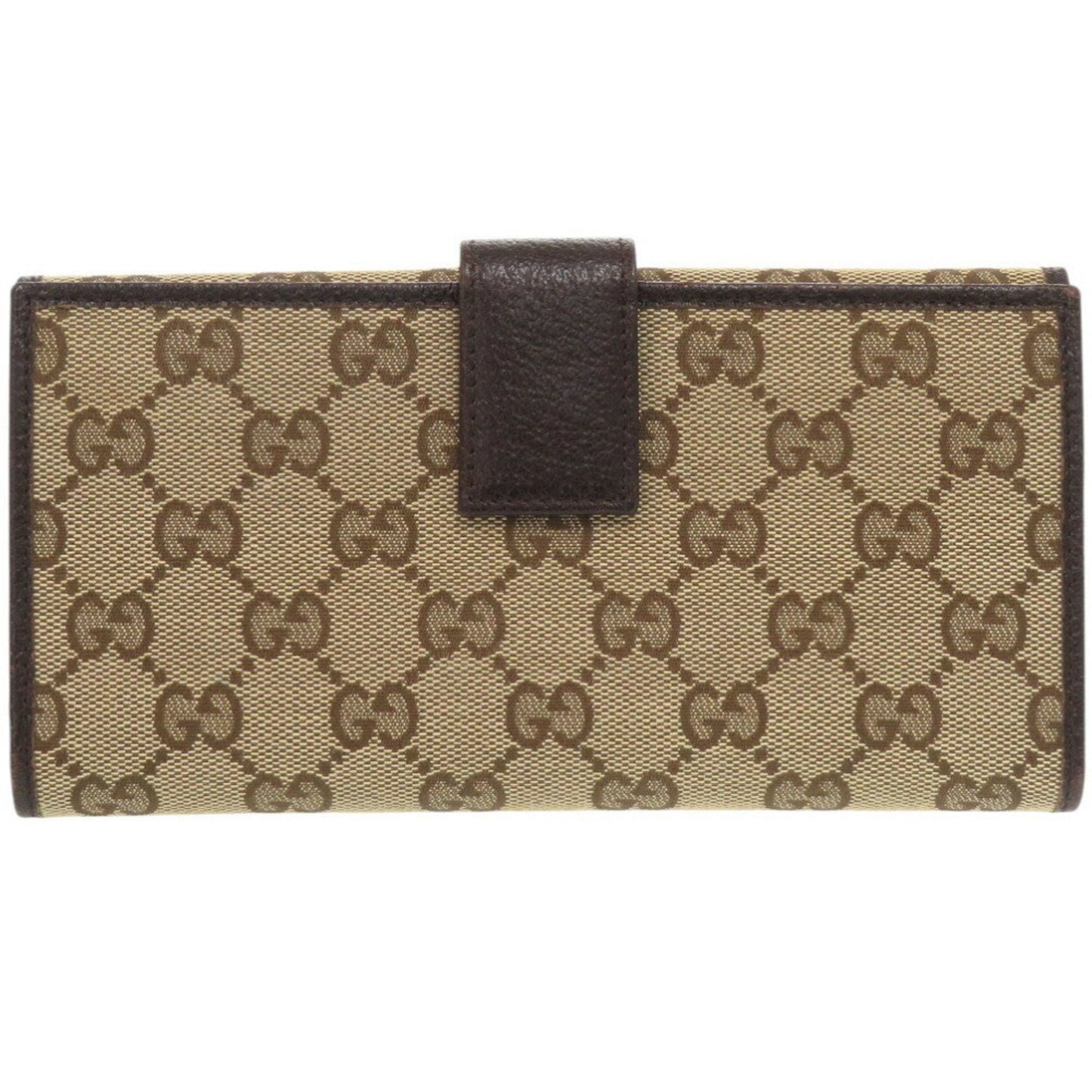 Gucci Beige Gg Canvas Long Wallet (Bi-Fold)