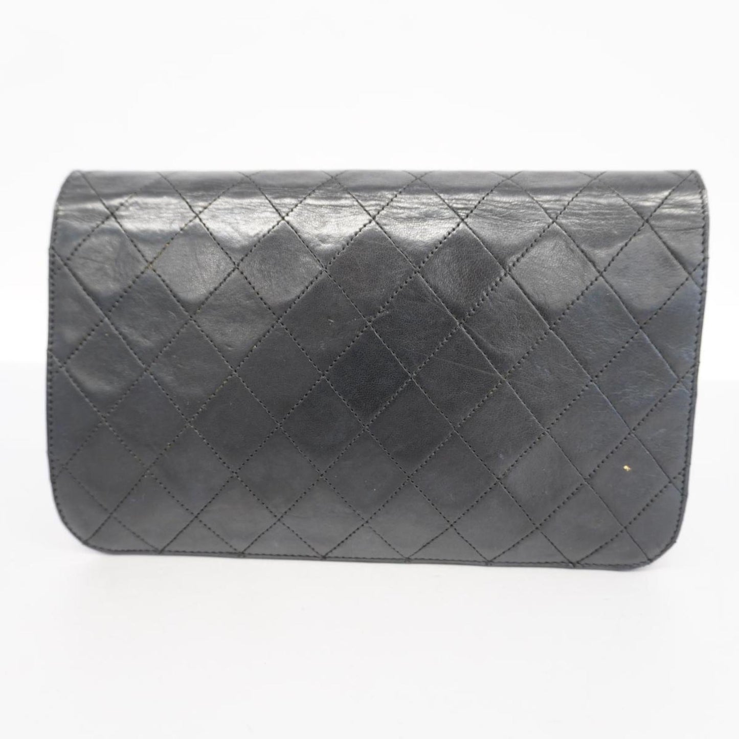 Chanel Shoulder Bag Matelasse Chain Lambskin Black Women's