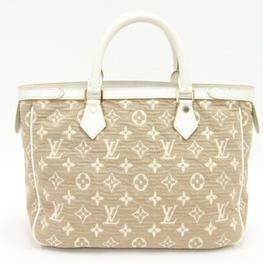 LOUIS VUITTON Handbag Monogram Sabia Hippo MM M93496 Bronze Ladies Beige Strap