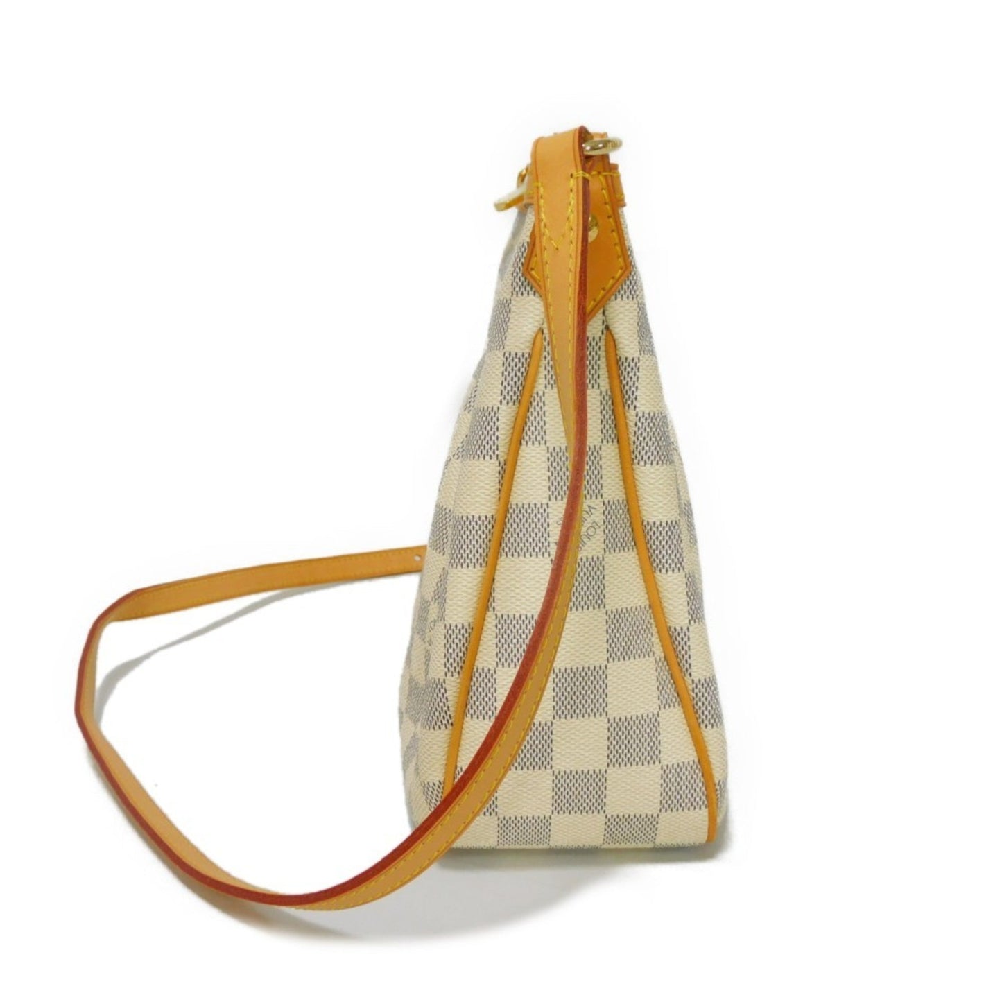 LOUIS VUITTON Shoulder Bag Syracuse PM Logo Crossbody White Natural Damier Azur Ivory N41113 Men's Women's