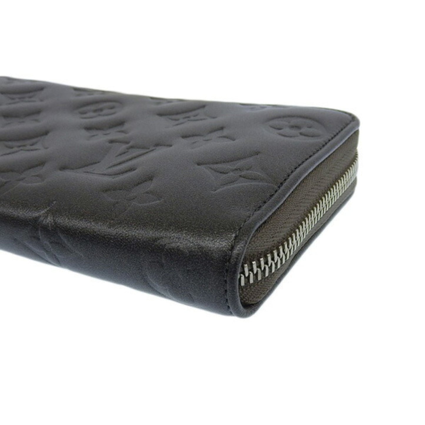 LOUIS VUITTON Monogram Zippy Long Wallet M81763 Gray Ladies