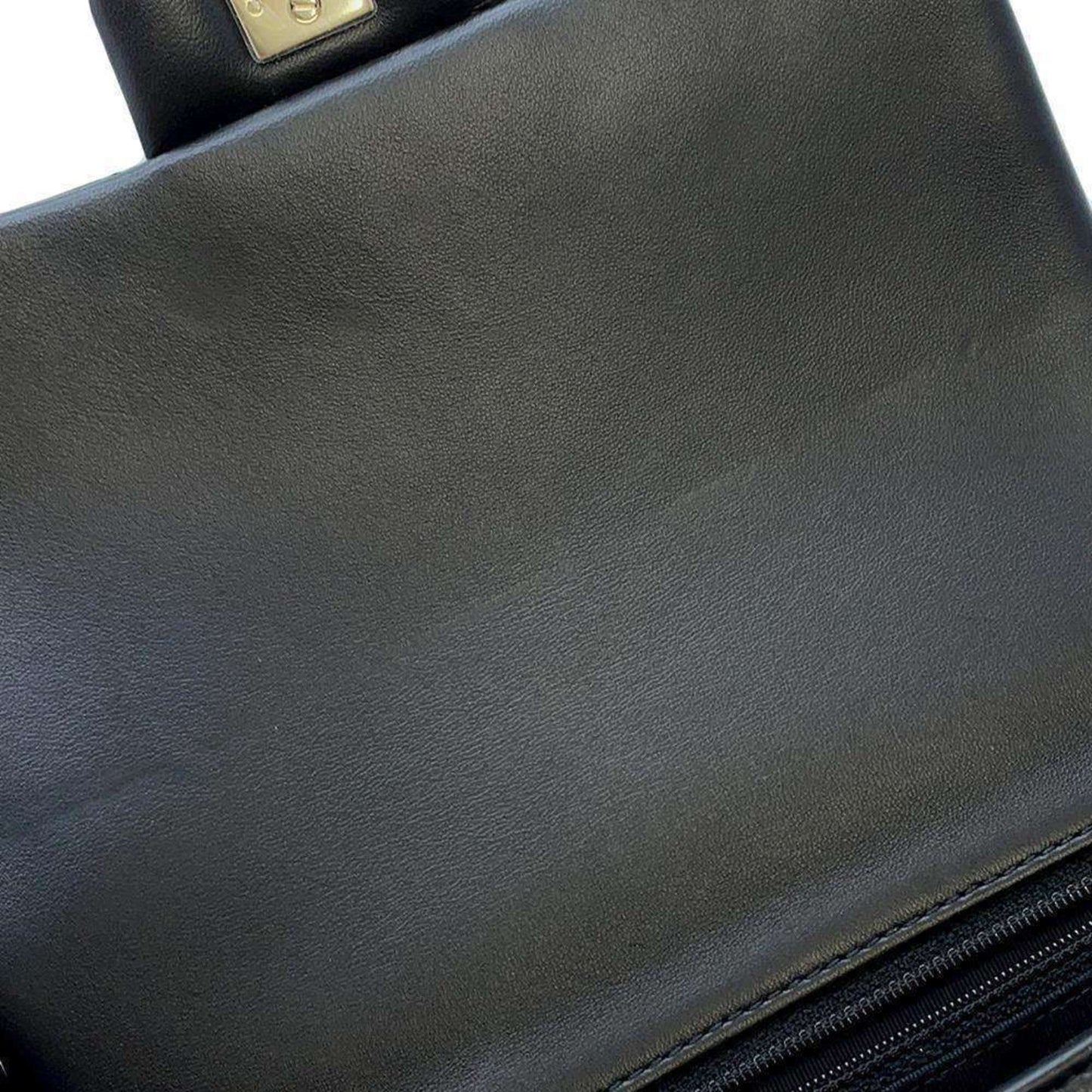 Chanel Shoulder Bag Coco Mark Matelasse Ruffle Leather AS1737 CHANEL Black
