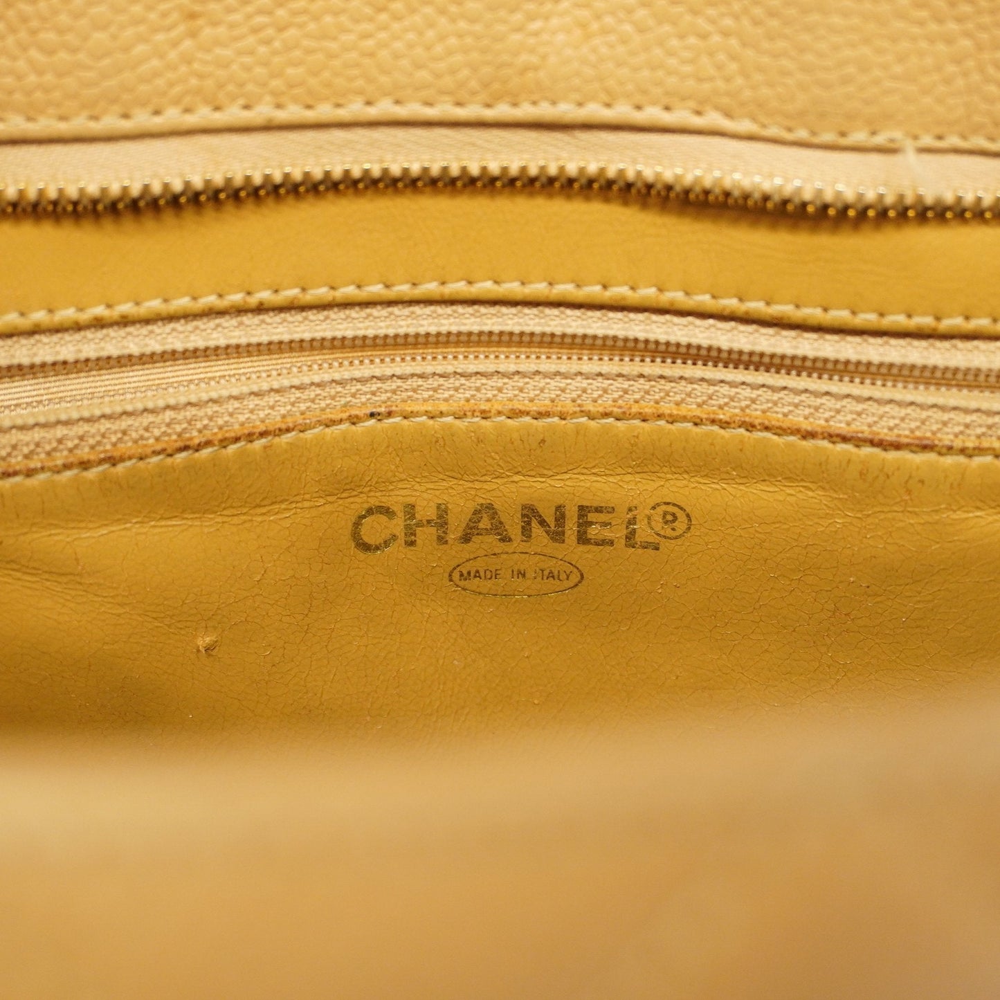 ChanelAuth  Reprint Tote Women's Caviar Leather Tote Bag Beige