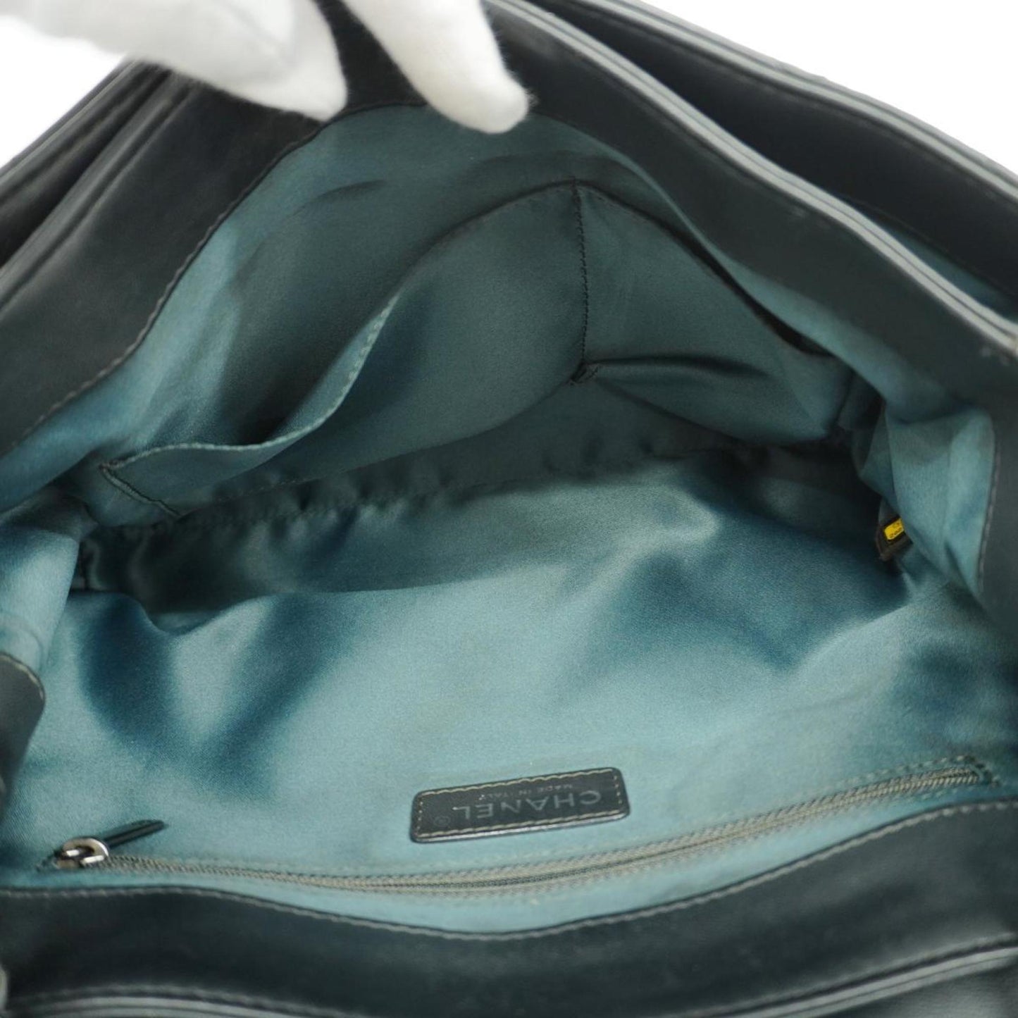 Chanel Shoulder Bag Matelasse W Chain Lambskin Black Women's