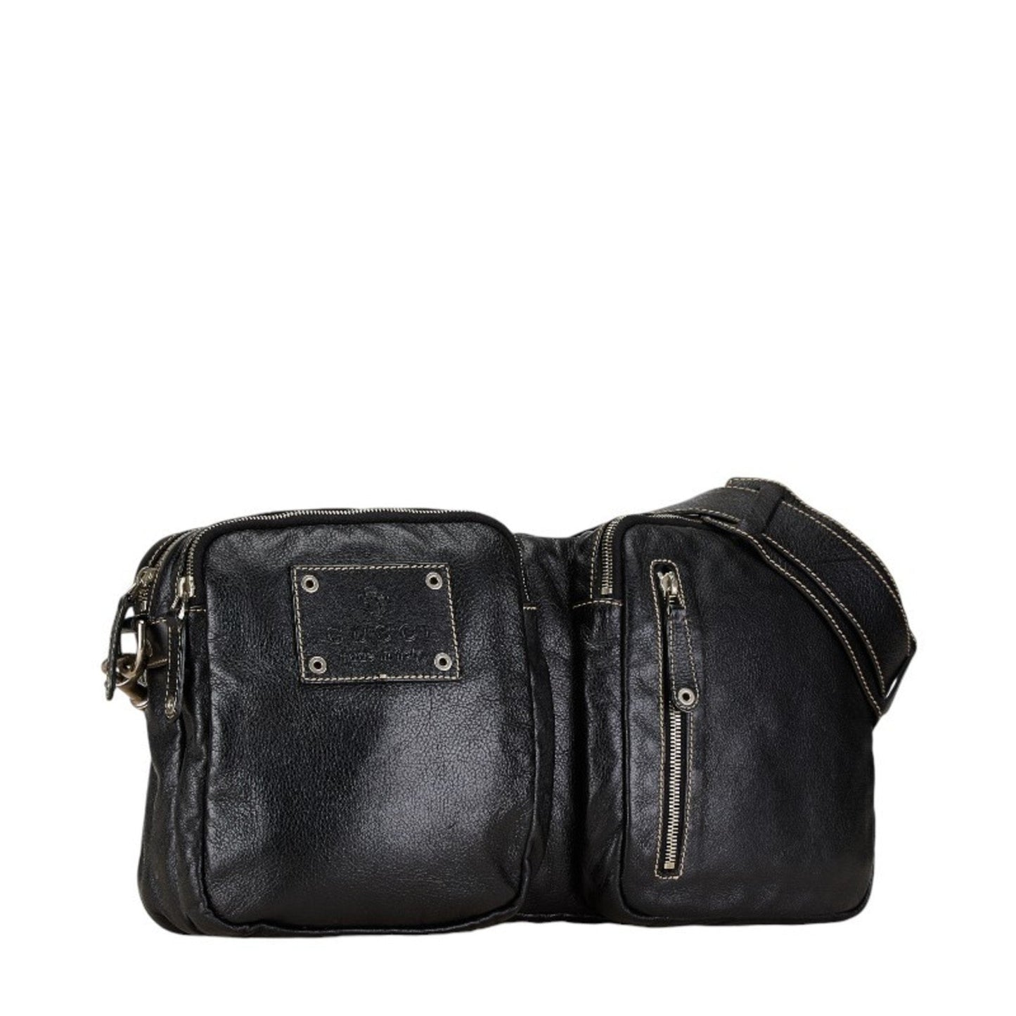 Gucci Black Leather Shoulder Bag