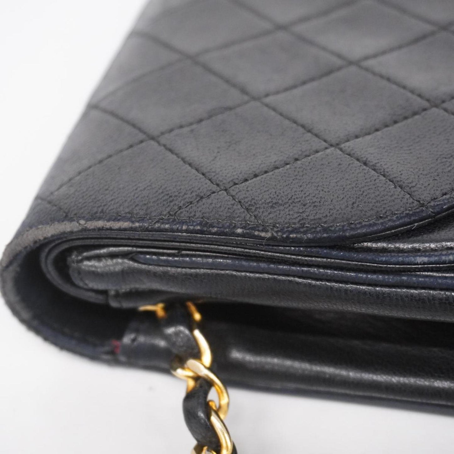 Chanel Shoulder Bag Matelasse Lambskin Black Women's