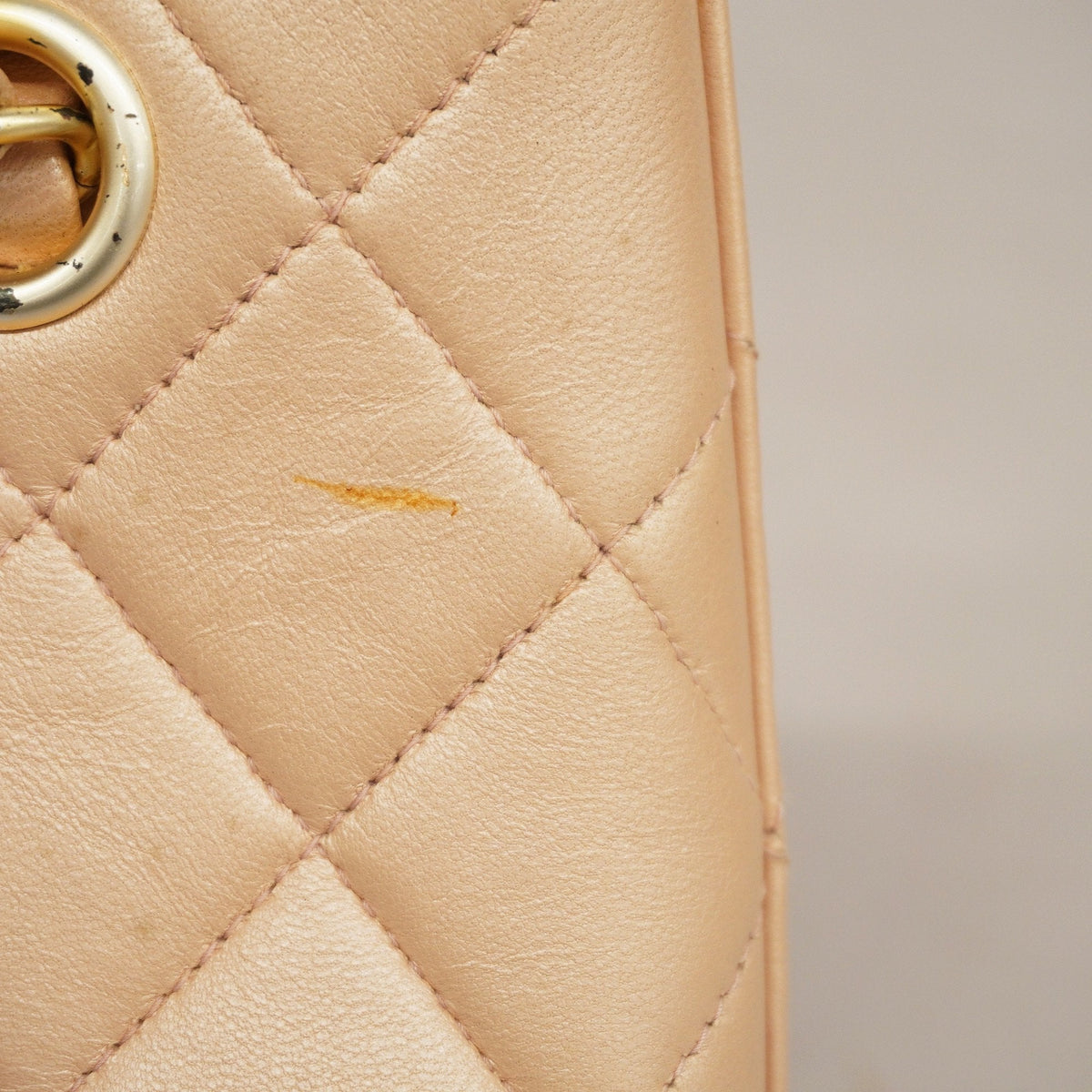 ChanelAuth  Matelasse Women's Leather HandBag Light Pink