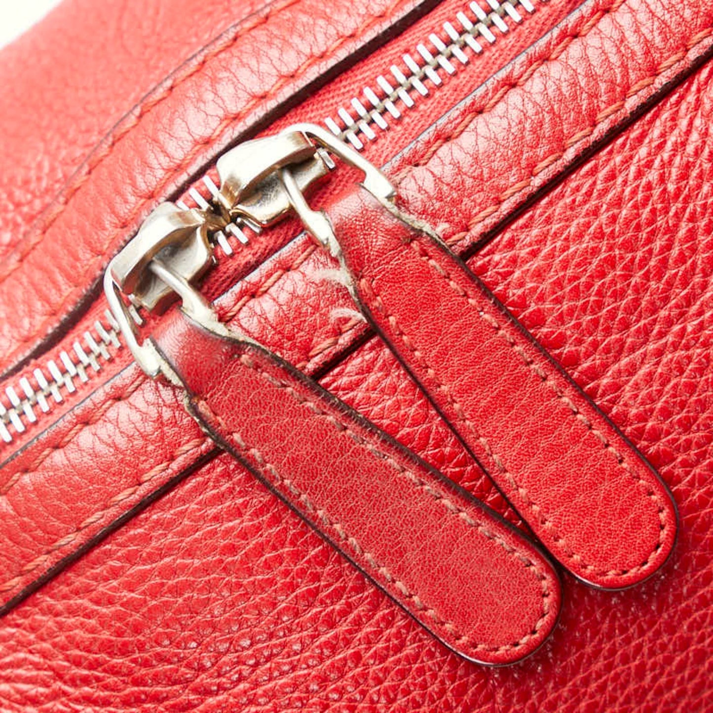 Gucci Red Color Leather Handbag Shoulder Bag