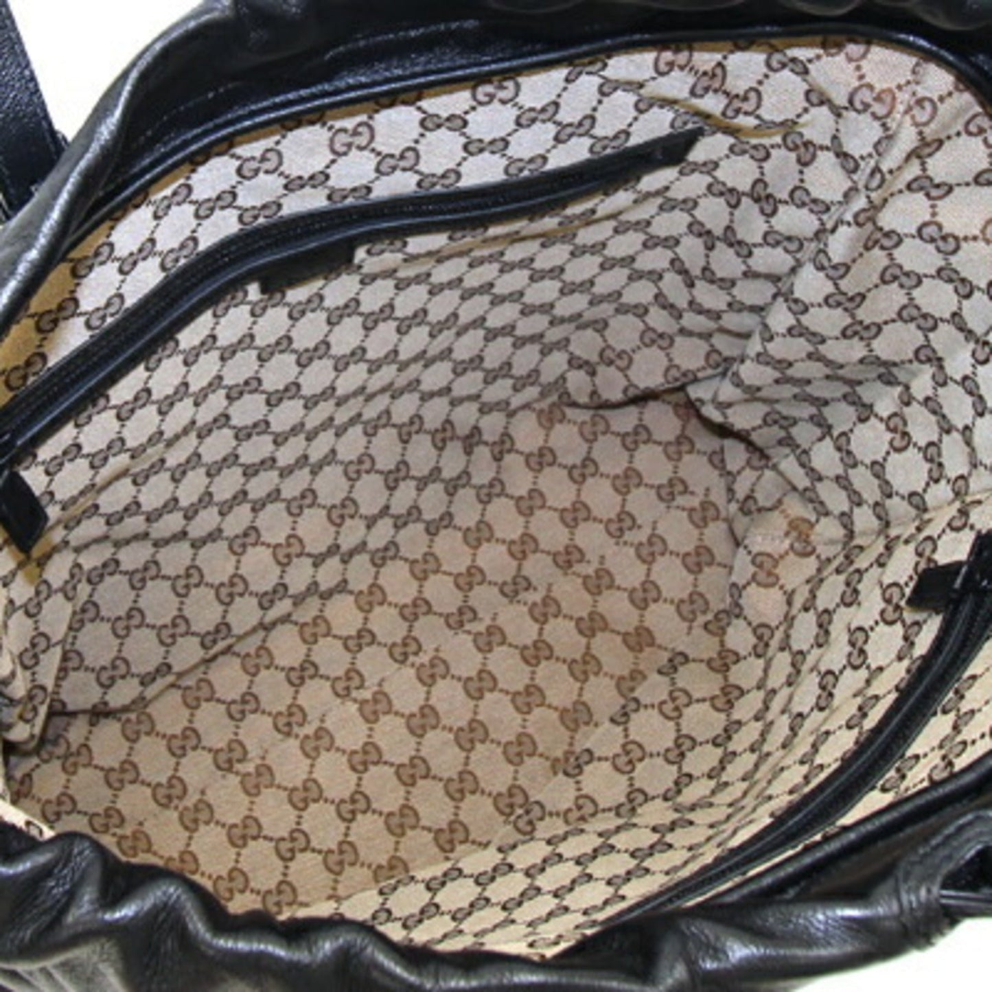 Gucci Black Leather Tote Bag
