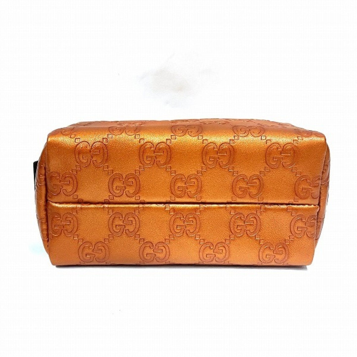 Gucci Orange Leather Pouch