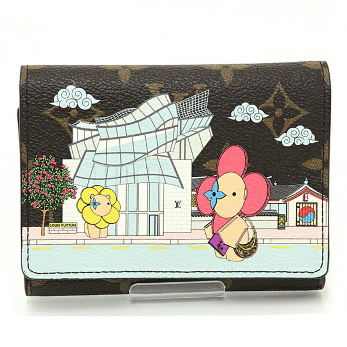 LOUIS VUITTON Portefeuil Victorine Vivienne M81631 Brown Pink